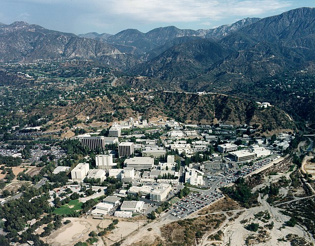 The Jet Propulsion Laboratory complex in La Cañada Flintridge. Courtesy NASA/JPL-Caltech.