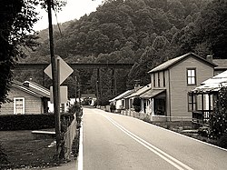 Straßenansicht, Plattengabel, West Virginia