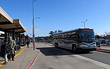 SolanoExpress bus at the station SolanoExpress bus at El Cerrito del Norte station, March 2018.JPG