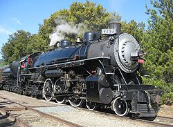 Oil Burning Locomotive: Southern Pacific 2472 at the Niles Canyon Railway Southern Pacific Railroad 4-6-2 -2472 at Sunol California May 2009.jpg