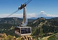 Gondola on its way to the 1960 Winter Olympics High Camp in Squaw Valley, High Sierra.