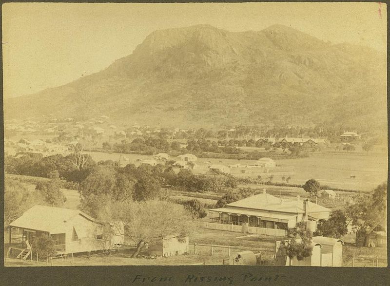 File:StateLibQld 1 242447 View from Kissing Point, looking towards Castle Hill, Townsville, ca. 1895.jpg