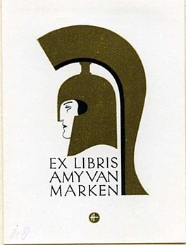 Eks-libris fan Amy van Marken