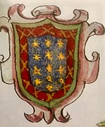 Stemma antico (Stemmario fine XVI- inizi XVII sec. Archivio Storico Comunale di Cagliari)