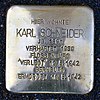 Stolperstein Guentherstr. 42 Schneider Karl