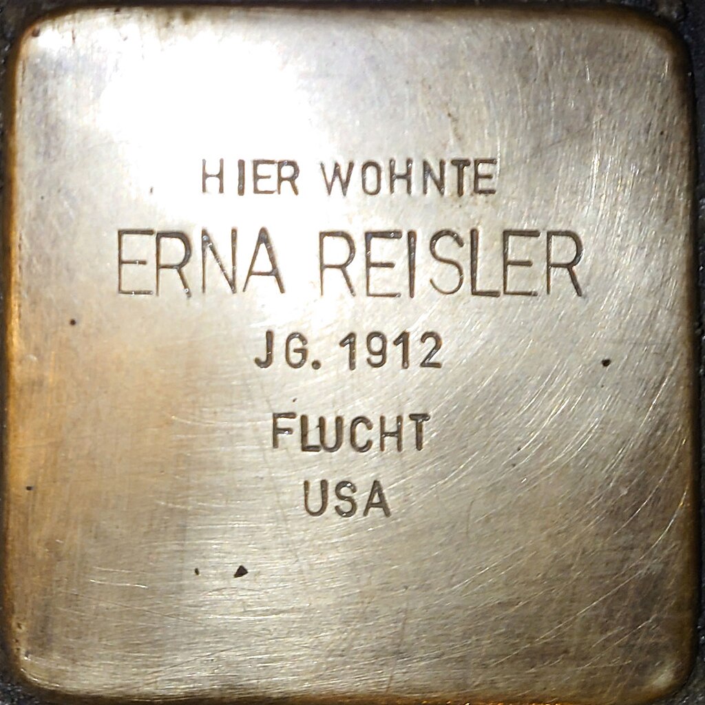 Stolperstein Erna Reisler Greiz