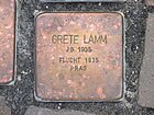 Stolperstein für Grete Lamm