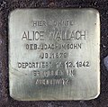 Alice Wallach, Mommsenstraße 4, Berlin-Charlottenburg, Deutschland