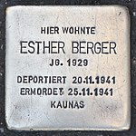 Stolperstein for Esther Berger (Munich) .jpg