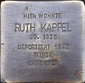 Stumbling block for Ruth Kappel (Siebengebirgsallee 101)
