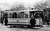 A Frankfurter Straßenbahn tram circa 1900