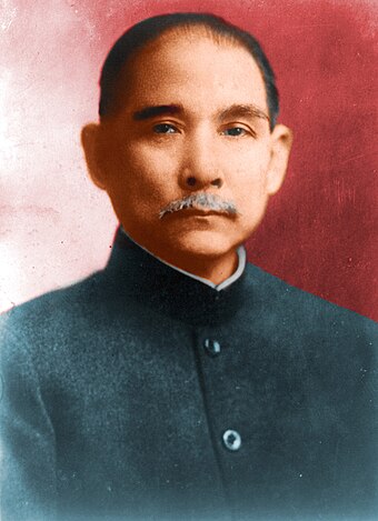 Sun Yat-sen, leader of the Chinese Xinhai Revolution in 1911.