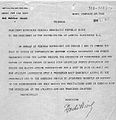 Vietnam: telegrama enviado por Hồ Chí Minh a Harry S. Truman (1946).