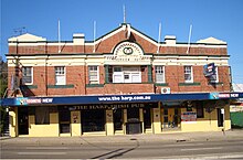 The Riverview Hotel, formerly Valve Bar & Venue, formerly the Harp Irish Pub, and originally the Riverview Hotel, Princes Highway