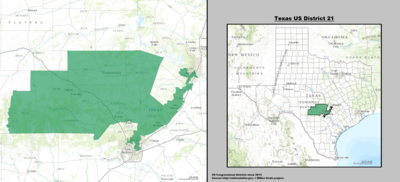 Техас, 21 округ Конгресса США (с 2013 г.) .tif