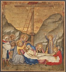 La lamentation sur le corps du Christ mort