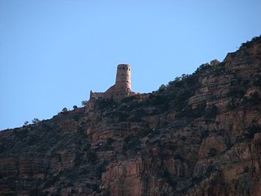 The Desert View Watchtower from the Tanner Trail. The Watchtower2.jpg