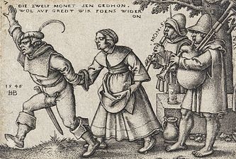 3. Série Les noces de village : planche 7/10, 1546, cat. Bartsch 160.