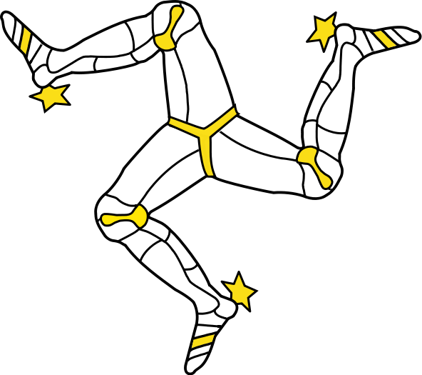 File:The armoured triskelion on the flag of the Isle of Man.svg