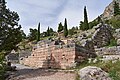 The Retaining wall of the theatre at the Sanctuary of Apollo at Delphi, 1st cent. A.D. (?) Phocis.