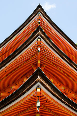 Three-storied pagoda in Chikubu island