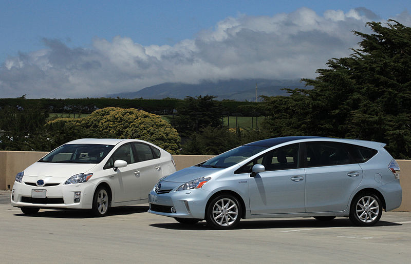 File:Toyota Prius V Hybrid car family.jpg