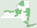 Trillium cernuum NY-dist-map.png