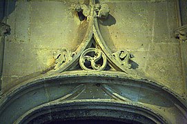 Sovraporta e triscele, cattedrale di Notre-Dame de Senlis, XVI secolo
