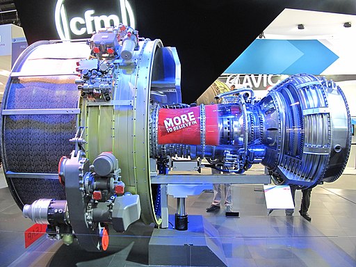 Turbofan CFM Leap at Paris Air Show 2013