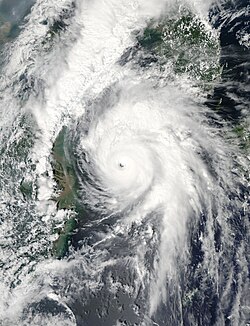 颱風圓規在9月1日逼近朝鮮半島
