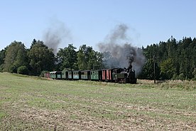 Historical steam train