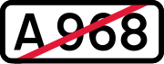 A968 Schild