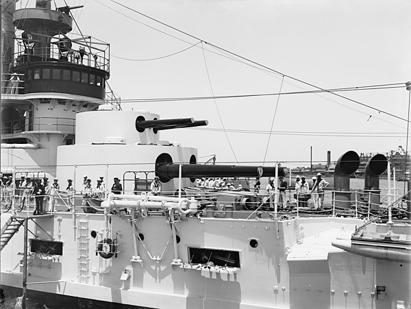 Kentucky's double turret, circa 1900–1901