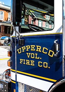 An Upperco Volunteer Fire Company fire engine. UVFC Fire Engine.jpg