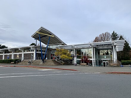 Exterior of the UVic Bookstore.