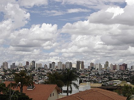 Downtown of Uberlândia, largest city in the state after Belo Horizonte