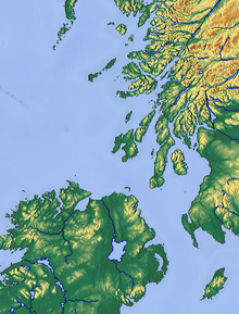 A map of Ulster and the Hebrides. Scotia or the "Land of the Scots". By the time of King Robert I, Ireland was known as Scotia Maior (greater Scotia) and Scotland was known as Scotia Minor (lesser Scotia). Following the 11th century, Scotia was used almost exclusively for Alba or Scotland. Ulster & the Hebrides.png