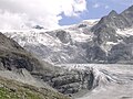 Vue du Glacier de Moiry, du Grand Cornier et de la Dent Blanche
