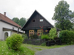 Timbered cottage in the village