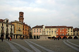 Piazza Cavour in Vercelli