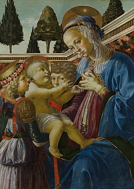 Madona e qumështit, Verrocchio, National Gallery, London.