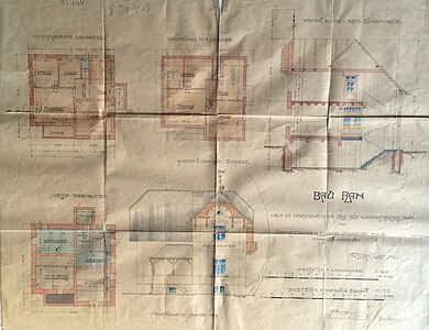 Bauplan von 1907