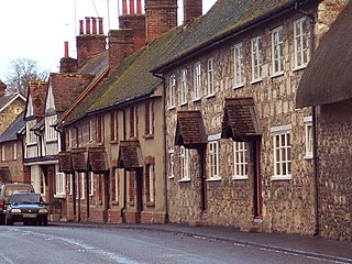 Berwick St James Village and civil parish on the River Till in Wiltshire, England