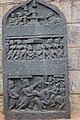 Hero stone with 1180 AD Old Kannada inscription from the rule of Kalachuri King Ahavamalla in Kedareshvara temple at Balligavi in Shimoga district, Karnataka