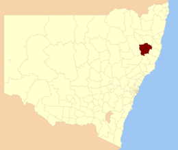 Walcha County - Carte