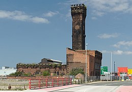 Wallasey Central Hydraulic Tower - from the south