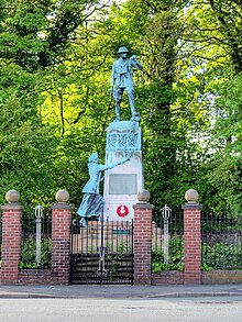 Eccleston War Memorial - erected in 1922 for the West Derby Hundred of the County Palatine of Lancaster. War Memorial - Eccleston.jpg