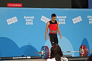 Deutsch: Gewichtheben bei den Olympischen Jugendspielen 2018; Tag 2, 10. Oktober 2018; Jungen 62 kg English: Weightlifting at the 2018 Summer Youth Olympics at 8 October 2018 – Boys' 62 kg