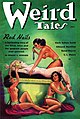 "Red Nails" on the cover of Weird Tales (July 1936)