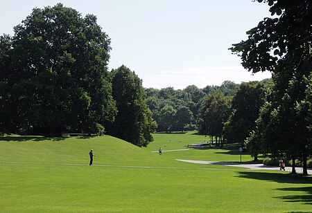 Westpark (München) Panoramablick in den Ostteil